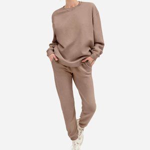 MATE The Label Fleece Sweat Set Mushroom